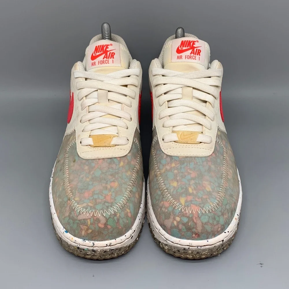 Nike Air Force 1 Crater White Siren Red Shoes CT1986-101 Women’s Sz 6.5 EU‎ 37.5